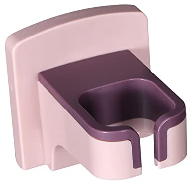 ABS Haartrocknerhalterung mit Klebesticker zur Wandmontage Rosa | Bohrfreie Befestigung, für Schlafzimmer und Make Up Raum, 1 Stück