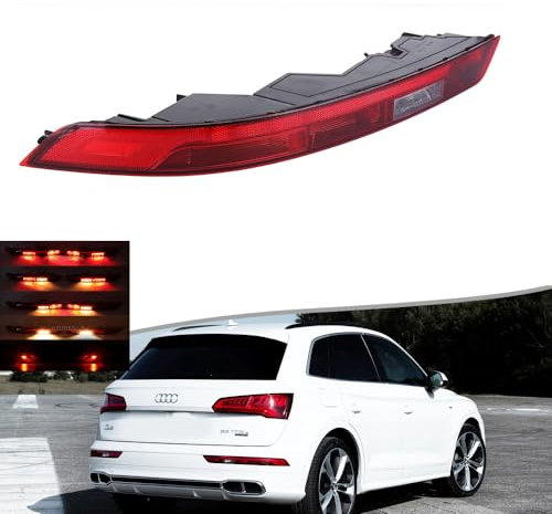 Loddery Links Rücklicht hinten Reflektor Bremsleuchte Heckleuchten 80A945069A links untere Stoßstange Rücklicht Ersatz kompatibel für 2018–2021 Q5