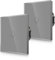 2er-Pack CNBINGO Touch Wechselschalter unterputz in Grau - einfach Lichtschalter mit Status-LED und Glas Panel - 1 Fach Wandschalter - Paar nur mit diese Serie Wechselschalter