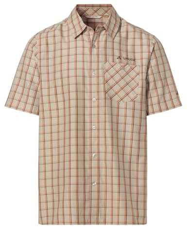 VAUDE Men's Albsteig Shirt III, Herren Kurzarm-Hemd zum Wandern, Linen, XL