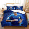 Neymar Betten Set Kinder 3D Bettbezug Set Gedruckt Bettwäsche Set Für Mikrofaser Kinder Jungen Mädchen Weich Haltbar Atmungsaktive Super King（260x220cm）