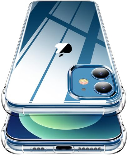Garegce Hülle iPhone 12 mini Durchsichtige, Handyhülle iPhone 12 mini Transparent stoßfest, Silikon Kristall Schutzhülle Dünne Weiche TPU Case Kratzfest Bumper - Klar