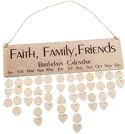 Tofficu 4sets Calendario Da Parete Per Festività e Compleanni Lavagna Decorativa Con Promemoria Per Eventi Speciali Per Amici e Famiglia Atmosfera Tradizionale