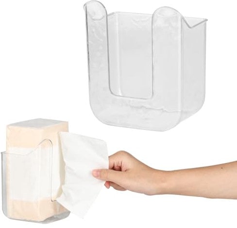 Porta salviette da bagno a parete, porta salviette igieniche, dispenser per salviette umidificate, autoadesivo, porta salviette per bagno, porta asciugamani per cucina e camera da letto