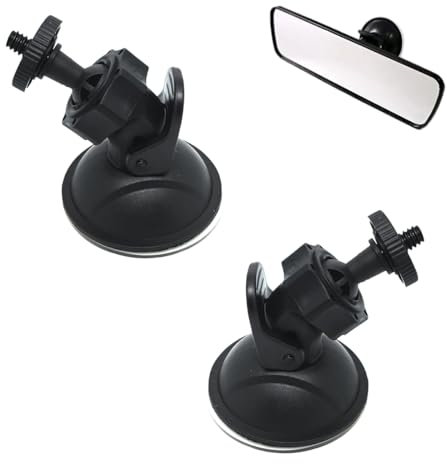 XXLKVSK 2Pcs Car Dash Cam Mount Bracket Suction Cup Mount Holder for Windscreen, Compatible Vehicle Video Recorder, GPS Accessories