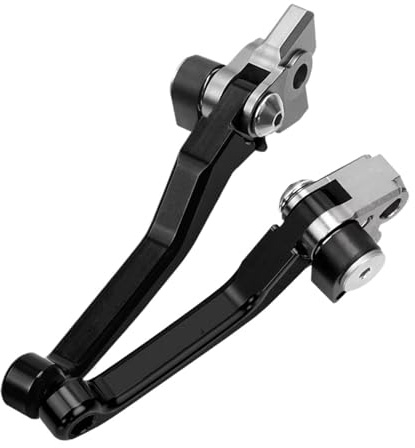 Kupplungshebel Motorrad Motocross Faltbare Pivot Dirt Bike CNC Bremse Kupplung Hebel Griff Hebel Für Beta 250 300 350 390 430 480 RR 2T 4T 2013-2021 2022 brems und kupplungshebel(A Pair Black)
