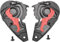 Black Atom Full Face Motorcycle Helmet Visor Shield Replacement Base Plate Set