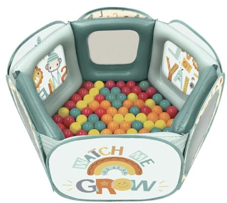 Fisher Price- Piscina Hinchable con 50 Bolas de Colores- con Estructura Hinchable- Incluye Bolsa de Transporte (Deqube 935D00193)