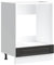 Tomostar Oven Cabinet, Kitchen Base Cabinet Porto Black Engineered Wood