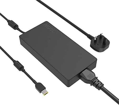 300W Laptop Charger Compatible Compatible for Lenovo ThinkPad R9000P R9000K Y9000K Y9000X R7000P 9000P 9000K ADL300SDC3A SA10R16956 5A10W86289 20V 15A AC Power Supply Adapter Cord