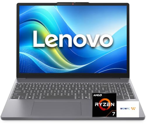Lenovo Slim 3 High-Performance Laptop, AMD Ryzen 7 7735HS 8-Core(Beats Intel Core Ultra 7 255U), 15.3 WUXGA IPS Display, 16GB DDR5 RAM, 1TB SSD, Radeon 680M Graphics, Wi-Fi 6, Windows 11 Pro