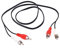 JZK 1 m Cable de audio RCA rojo y blanco, conector RCA macho a macho de 2, cable de vídeo estéreo para TV, Hi-Fi, cine en casa, amplificador y altavoz.