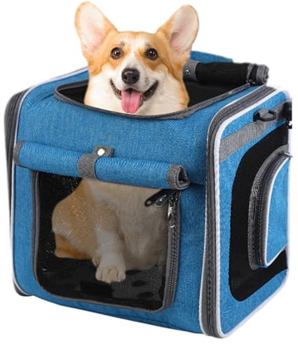 Fahrradhundkorb - Fahrradhundkorb Vorne | Einstellbarer Beutellüftungsrucksack Für Transportbettfahrten Mit Camping -Wanderreisen Übergänge Zwischen Fahrrad, Auto Und Tragbarem Gebrauch Mit Einem