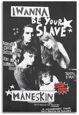 GVMRFCDD Maneskin-Poster, Rockband-Poster, Rush!, Album, Familie, Schlafzimmer, Leinwand, Wandkunst, Dekoration, Wohnzimmer, modern, 20 x 30 cm, ungerahmter Stil