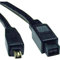 Tripp Lite FireWire 800 IEEE 1394b Câble Haute Vitesse (9 Broches/4 Broches) 1,8 m (F019-006) Noir