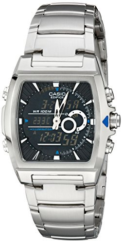 Casio EFA120D-1AV Ana-Digi Edifice Thermometer Armbanduhr für Herren, Silber, Einheitsgröße, EFA120D-1AV Thermometer, Silber, Einheitsgröße, EFA120D-1AV Thermometer