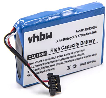vhbw Akku kompatibel mit Becker Active 50, 43 Talk, 43 Traffic, 43 Transit GPS Navigation Navi (1700 mAh, 3,7 V, Li-Ion)
