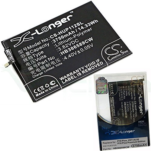 Original X-Longer Akku Batterie Battery für Huawei P10 Plus ersetzt HB386589CW HB386589ECW Ersatzakku Accu