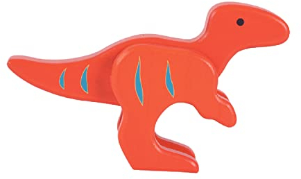 EverEarth Bambus-Dinosaurier Velociraptor aus nachhaltigem Holz – Umweltfreundliches und Robustes Spielzeug zur Förderung von Kreativität – Sicher für Kinder – EE33568