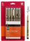 Sakura Pigma Micron Tintenstift-Set, Schwarz, 08 6CT`