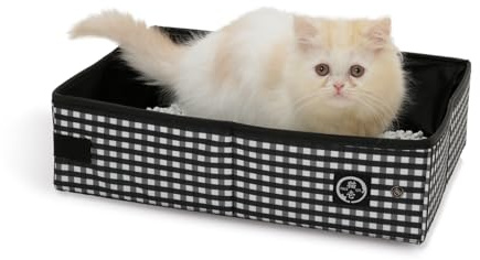 Cat1st Reise Katzenklo Mobile Katzentoilette - Schwarz