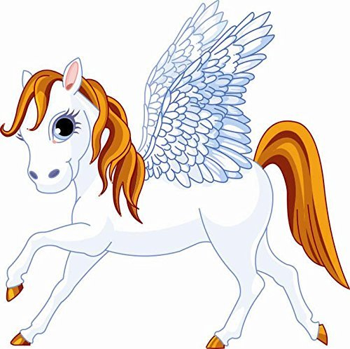 U24 Aufkleber Kleiner Pegasus Autoaufkleber Sticker Konturschnitt