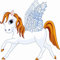 U24 Aufkleber Kleiner Pegasus Autoaufkleber Sticker Konturschnitt