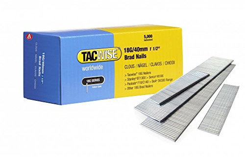 Tacwise 0400 18G 40mm Galvanised Steel Brad Nails 5000 for DGN50V, R18N18G-0 by Tacwise