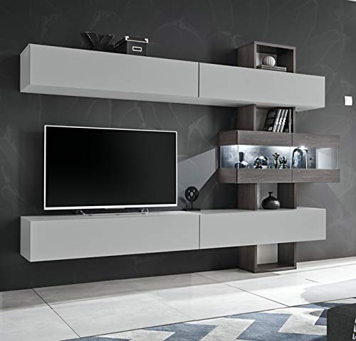 ASM Tokio TV-Bank, Wandmontage, 250 x 35 x 180 cm, Weiß