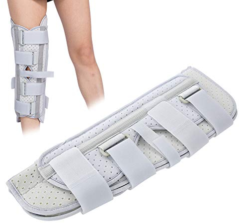 Brrnoo Kniestütze, Kniebandage Stabilisierung der Knie Fixierung Fraktur Knöchelstütze Verstellbare Kniegelenkstütze Knie-Wegfahrsperre für Frauen und Männer(M.)
