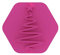 LissieLou Christmas Tree Cookie Stamp Christmas Theme Icing Fondant Embosser - Light Pink
