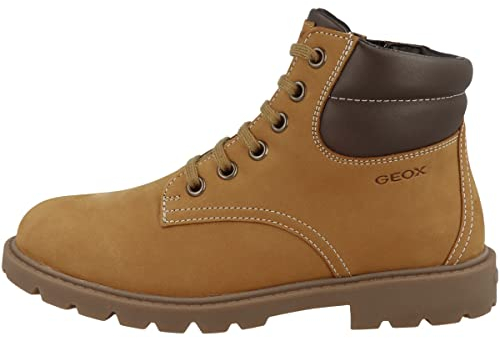 Geox J Shaylax Boy B, Stivaletti Bambini e ragazzi, Giallo/Marrone (Yellow/Brown), 37 EU