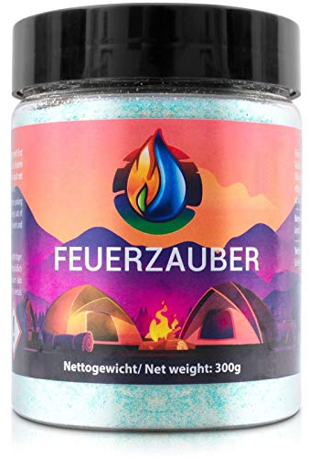 Feuerzauber Pulver 300 g für tolle Momente am Kamin, Lagerfeuer, Outdoor-Events und vieles mehr