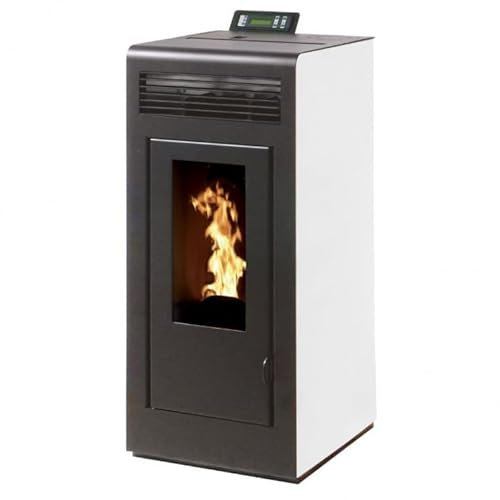 INTERSTOVES - Pack INTERSTOVES Poêle à granules MARINA 11 Etanche sortie Concentrique sur le dessus + Kit Conduit Ventouse (sortie façade) - Blanc
