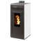 INTERSTOVES - Pack INTERSTOVES Poêle à granules MARINA 11 Etanche sortie Concentrique sur le dessus + Kit Conduit Ventouse (sortie façade) - Blanc