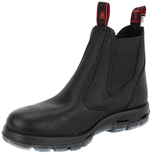 Redback USBBK Sicherheits-Arbeitsschuhe aus Australien - mit Stahlkappe - Unisex - Black/Schwarz - UK 6.5 / EU 40.0
