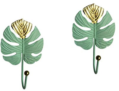Cabilock 2stücke Kreativer Wandhaken Aus Blattform Dekorativer Kleiderhaken Für Zuhause Grün Einfacher Anbau Für Schlüssel Schmuck Und Mehr Stilvolles Accessoire Für Jeden
