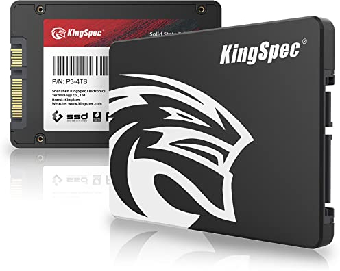 KingSpec 4TB 2.5 SATA SSD Festplatte, SATA 3 Festplatte Intern SSD 3D NAND Flash 2 5 Zoll SSD, Kompatibel mit Desktop/Laptop