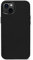DECODED Premium Silikon Handyhülle - iPhone 14/13 - von Apple getestet - antimikrobiell - Optimaler Schutz - Stoßdämpfend - Metalltasten - Schutzhülle Handy Cover - Schwarz