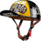 Retro Motorradhelm Halbschalenhelm Mit ECE Zulassung Baseball Cap Helm Jethelm Deutscher Stil Totenkopf Kappe Helm Motorrad Cruiser Roller Cool Helm Für Männer Und Frauen 8,L