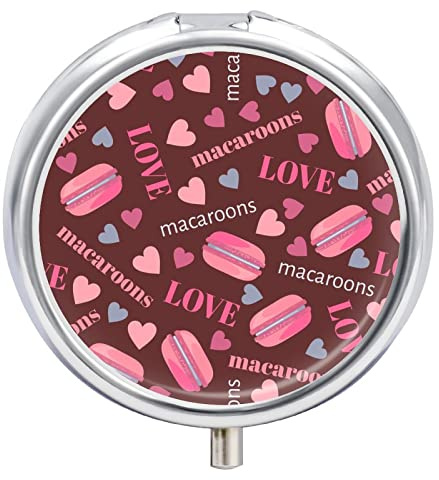 Pillendose Herzen Und Liebe Rosa Muster Tragbare Pillendose Mit 2 Fächern