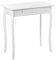 Console Blanche en MDF et Bois de Pin à 1 Tiroir Moderne Bureau Elégant Albia
