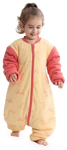 Schlafstrampler Schlafsack mit Füßen Beinen Baby Mädchen Junge Baumwolle Winter 2,5 Tog 0-6 Monate 2-4 Jahre alt
