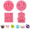 ZOOMPIL 3D Crown Silikonform, DIY Krone Mold, Crown Fondant Mold, Silikon Backform Kuchenform Für Machen Süßigkeiten, Kuchen Dekorieren Backenwerkzeuge, 4 pcs