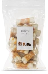Petstyle Living Gepresste Kauknochen mit Huhn - Hundesnack - 25 Stück - 7,5cm