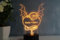 Optechvisual Personalisierte Pärchen Drachen Lampe mit Herzform Geschenk Idee für Drachenliebhaber
