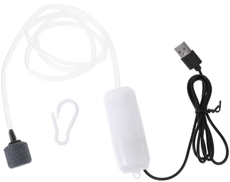 Yardwe 2 Sätze miniluftpumpe Mini air Pump USB-Pumpe kleine Aquarien tragbarer Luftkompressor Luftfilter Belüfterpumpe für Aquarium Sauerstoff-Aquarium-Luftpumpe Oxygenierung Werkzeug Abs