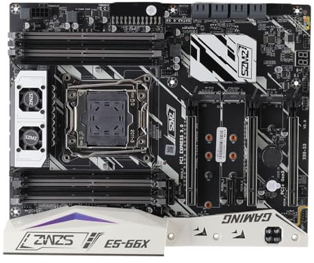 Placa Base de Escritorio, LGA2011 DDR4 256GB NVME M.2 SSD Placa Base ATX con Interfaz SATA3.0 Expandible de 4 Canales, para Computadora PC