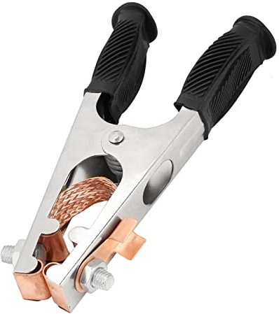 Yctze 500A Copper Welding Earth Clamp, Manual Welder Electroplated Ground Clip, Suitable for Welder and Electric Clamps, 200 Amp Welding and Ground Welding Compatible (American