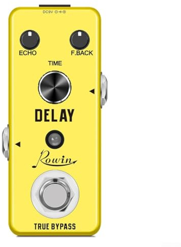 Zoegneer Rowin Guitar Delay Pedal Analog Delay Effect Vintage Knob F Back Knob